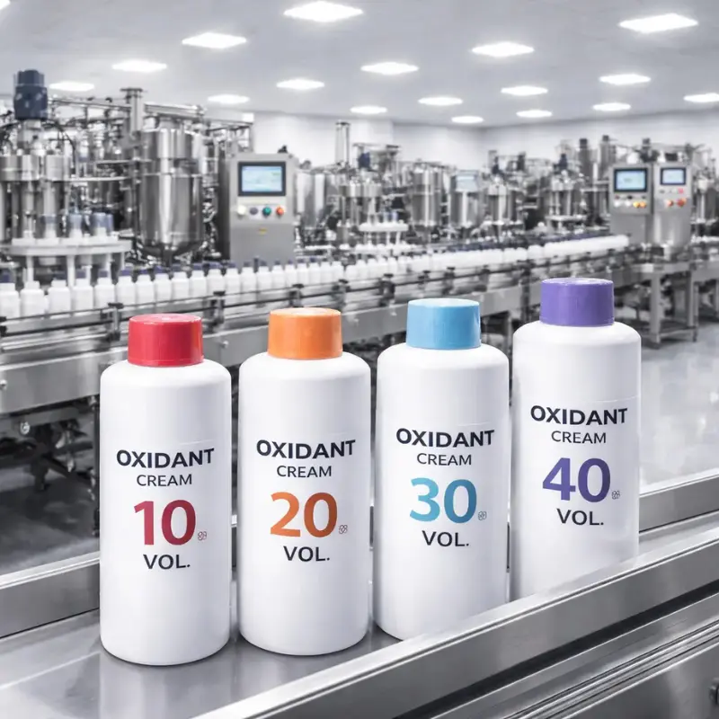 Oxidant production line with exclusive brand-oriented formulation